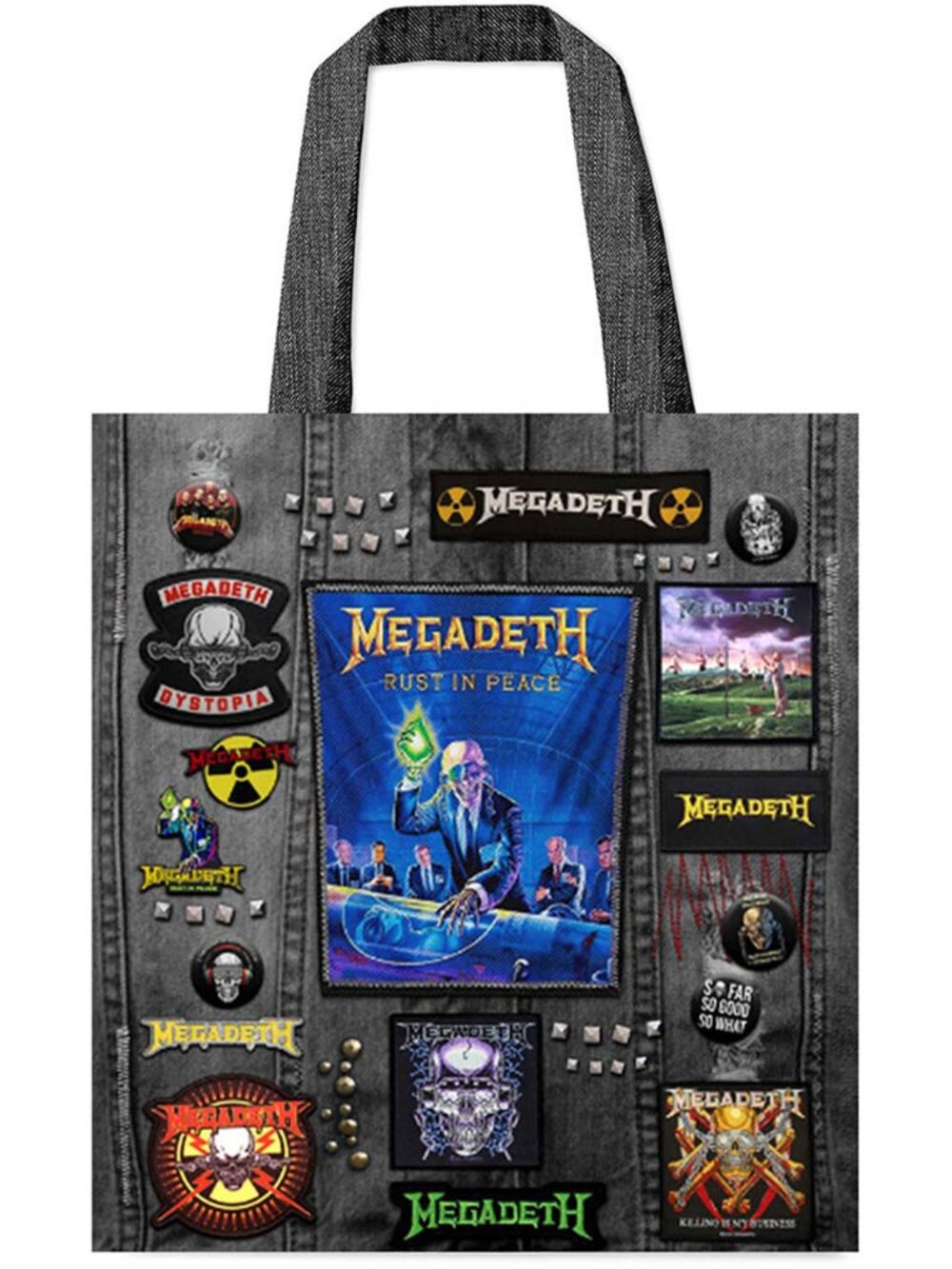 OFFICIAL Megadeth Rust In Peace Tote Bag One Size    Brand New